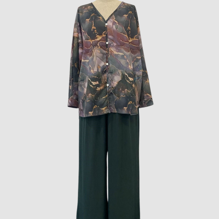 Chic Floral Printed Aurora™ Two-Piece Set