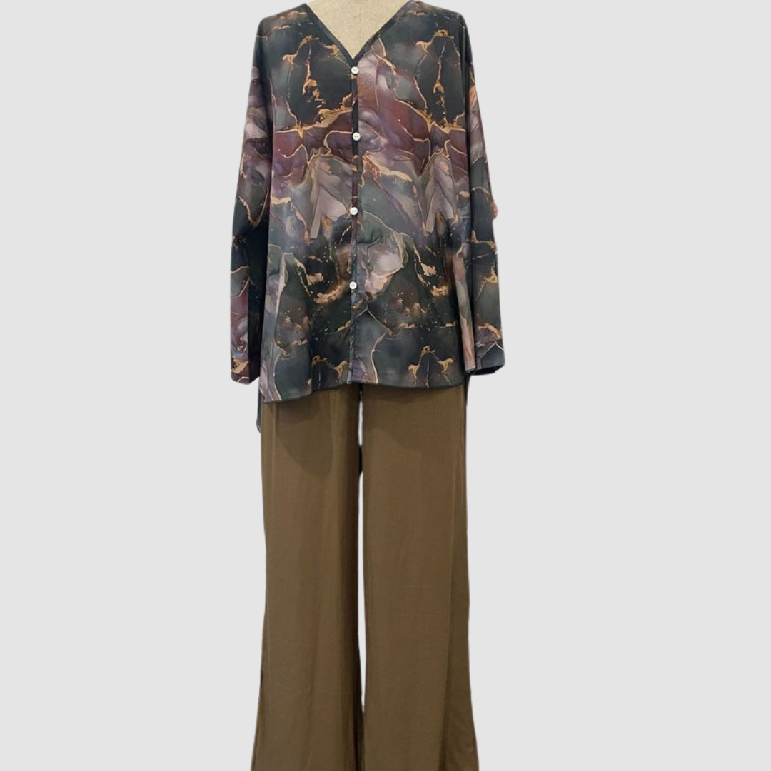Chic Floral Printed Aurora™ Two-Piece Set