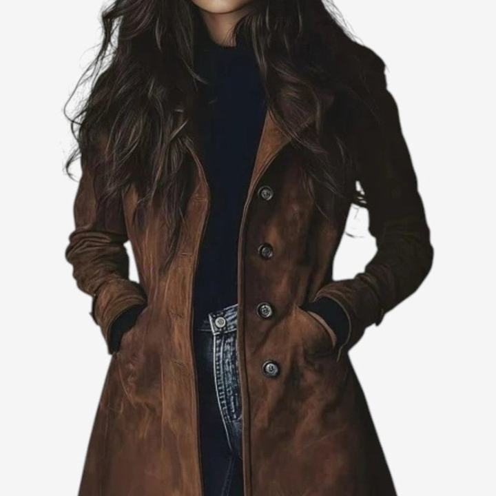 Maeve™ – Elegant long coat for timeless warmth and style