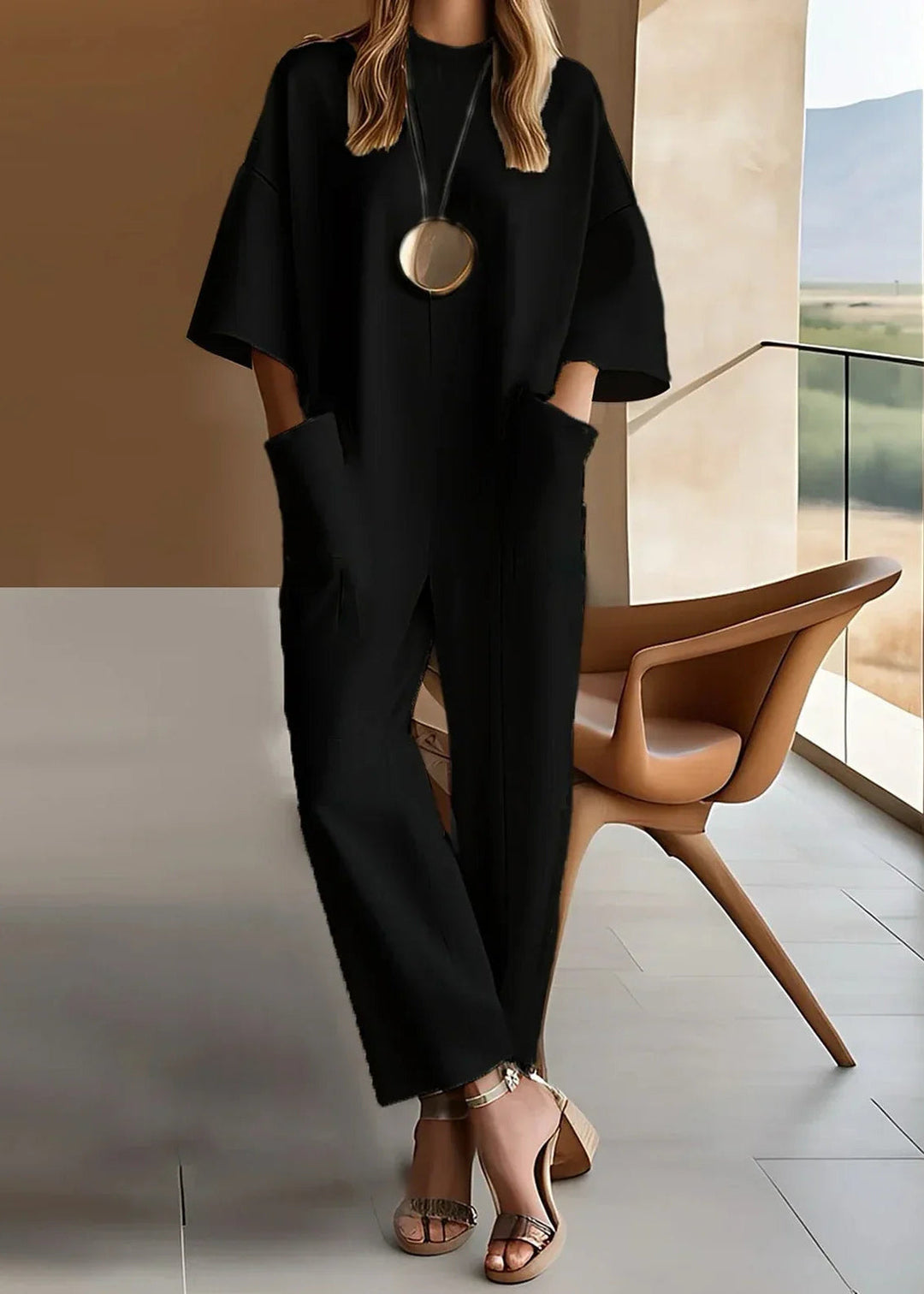 Emmy™ | Elegant Short Sleeve Jumpsuit
