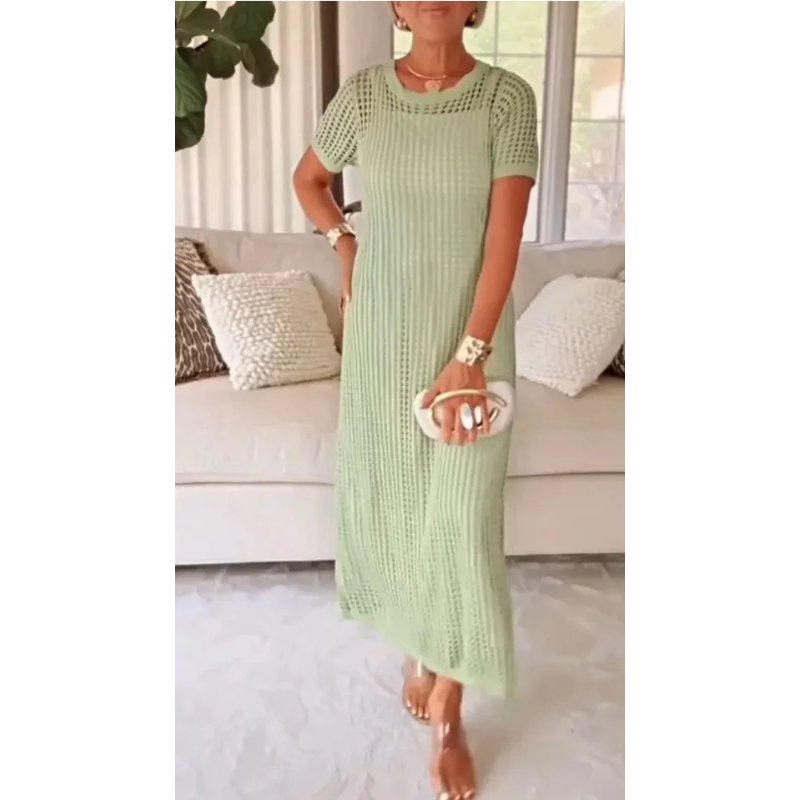 Bethany | Long Cut-Out Maxi Dress with Free Inner Dress