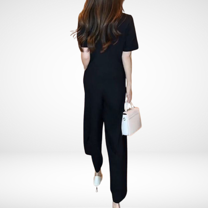 Elegant Short Sleeve Ensemble Elsie™ - Two Pieces