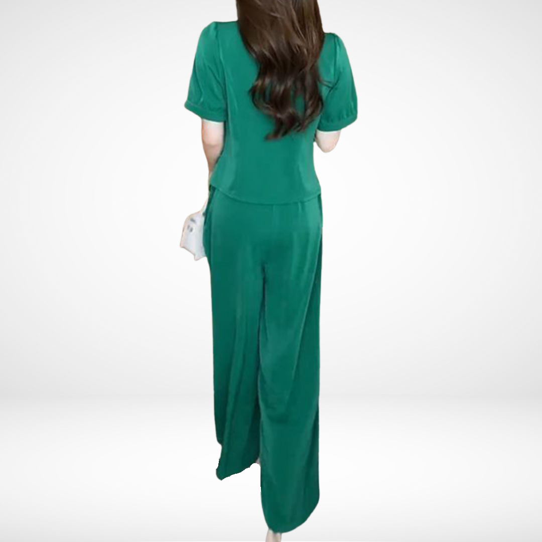 Elegant Short Sleeve Ensemble Elsie™ - Two Pieces