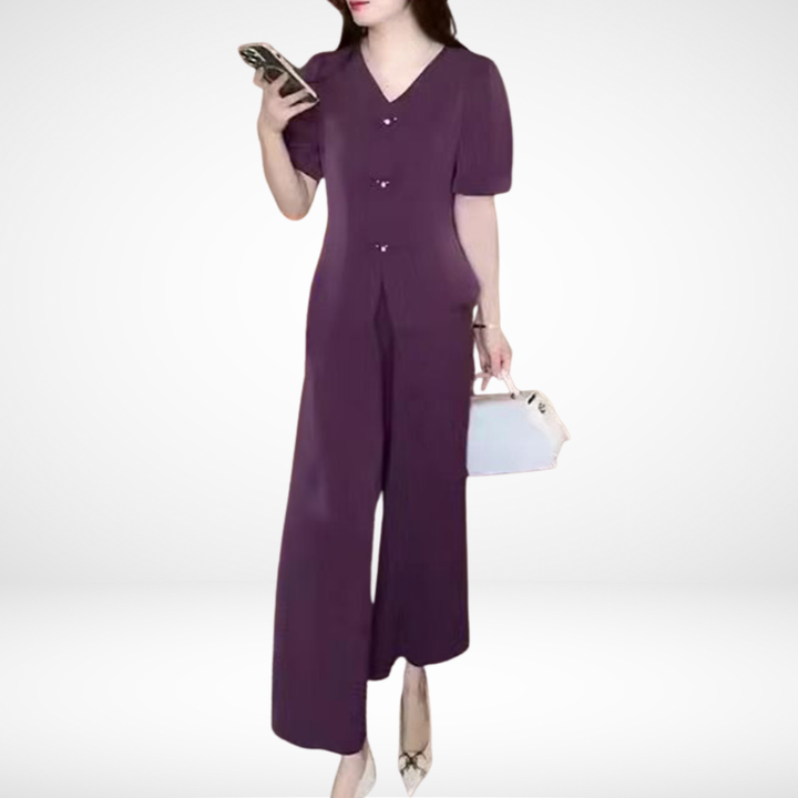 Elegant Short Sleeve Ensemble Elsie™ - Two Pieces
